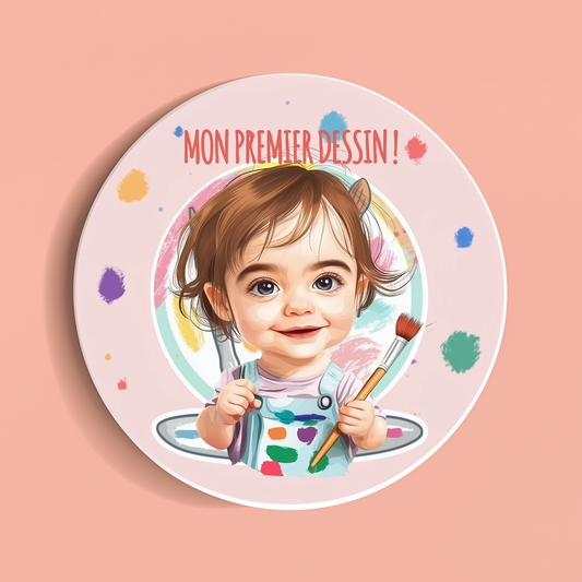 Badge Série Première fois - Fille - Lot de 4 - Premiers moments créatifs