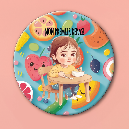 Badge Série Première fois - Fille - Lot de 4 - Premières émotions partagées