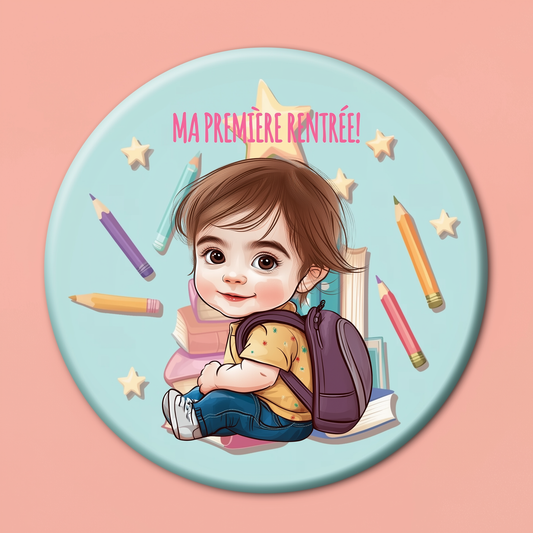 Badge Série Première fois - Fille - Lot de 4 - Premiers pas vers l’autonomie