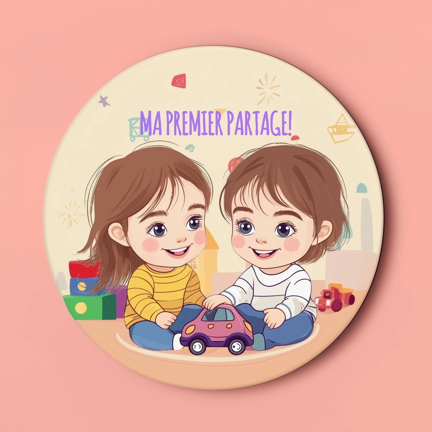 Badge Série Première fois - Fille - Mon premier partage