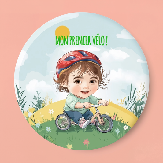Badge Série Première fois - Fille - Lot de 4 - Premiers instants d’aventure