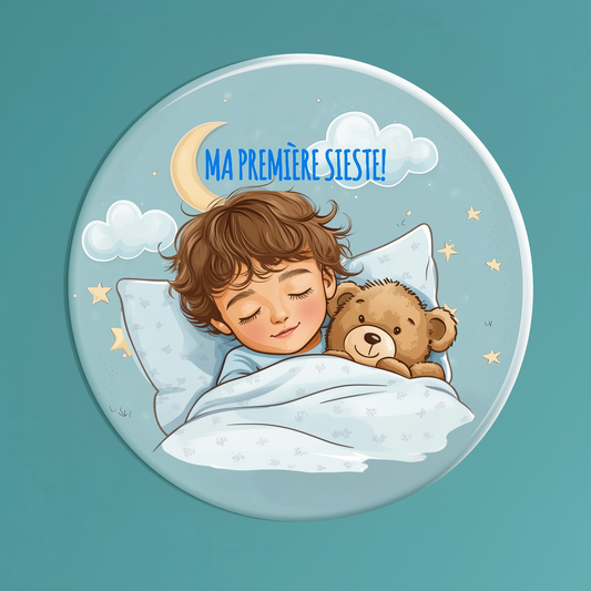 Badge Série Première fois - Garçon - Ma première sieste