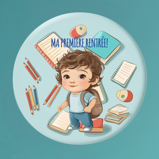 Badge Série Première fois - Garçon - Lot de 4 - Premiers pas vers l’autonomie