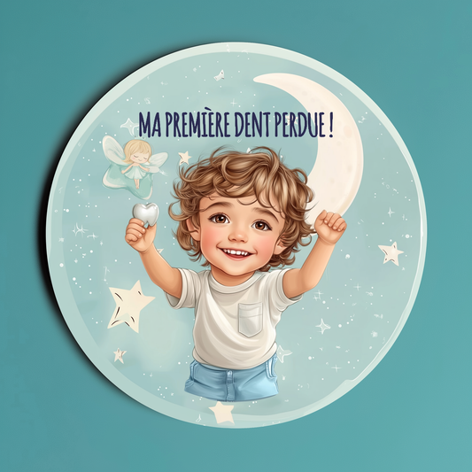 Badge Série Première fois - Garçon - Ma première dent perdue