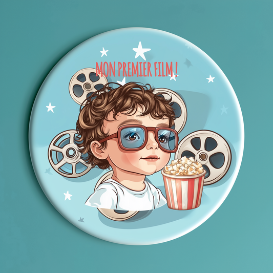 Badge Série Première fois - Garçon - Mon premier film