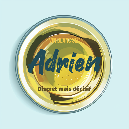 Badge Série À l’Apéro - Boisson - Vin Blanc Sec