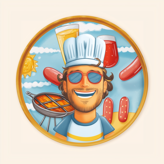 Badge Série À l’Apéro - Ambiance Barbecue
