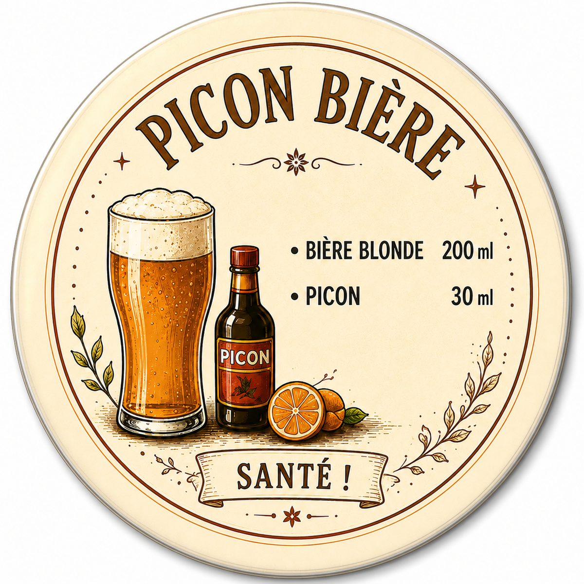Badge décapsuleur 58 mm – Picon Bière | Apéro Bière