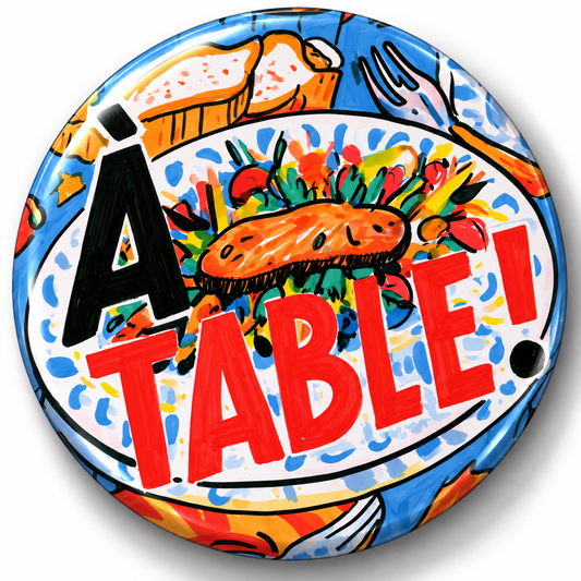 Magnet “À table !” – Les Mots du Frigo
