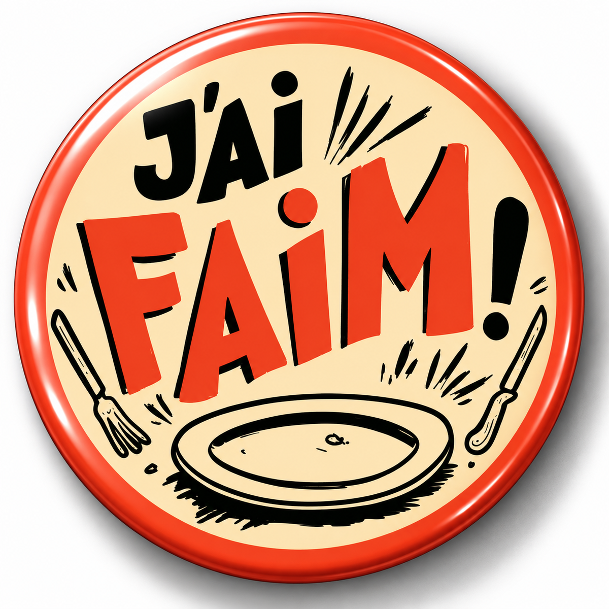 Magnet “J’ai faim !” – Les Mots du Frigo