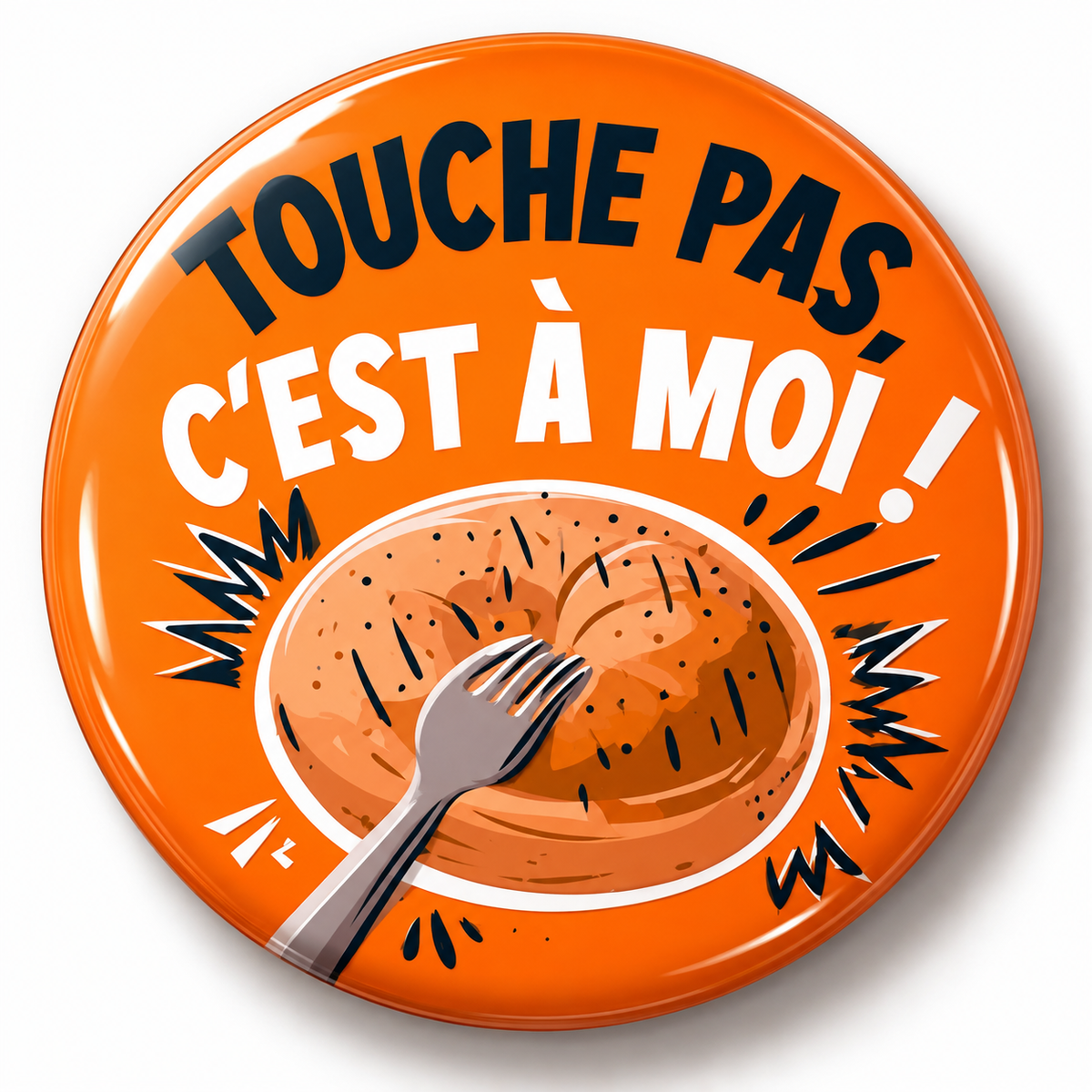 Magnet “Touche pas, c’est à moi !” – Les Mots du Frigo