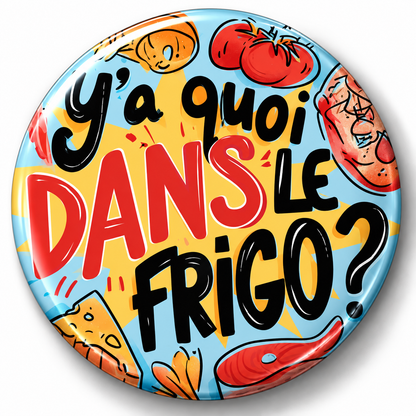 Magnet “Y’a quoi dans le frigo ?” – Les Mots du Frigo