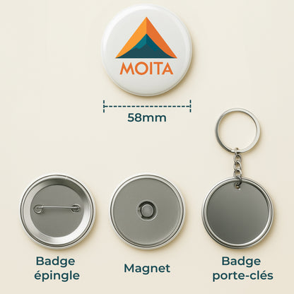 Badge illustré – Portrait garçon adolescent