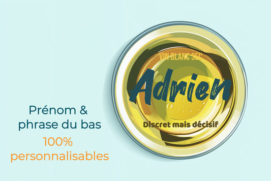 Badge Série À l’Apéro - Boisson - Vin Blanc Sec