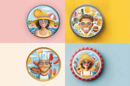 Badge Série À l’Apéro - Lot 4 – Les Ambiances Apéro