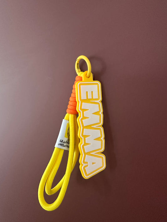 Porte-clés prénom personnalisé 3D – Lettres majuscules