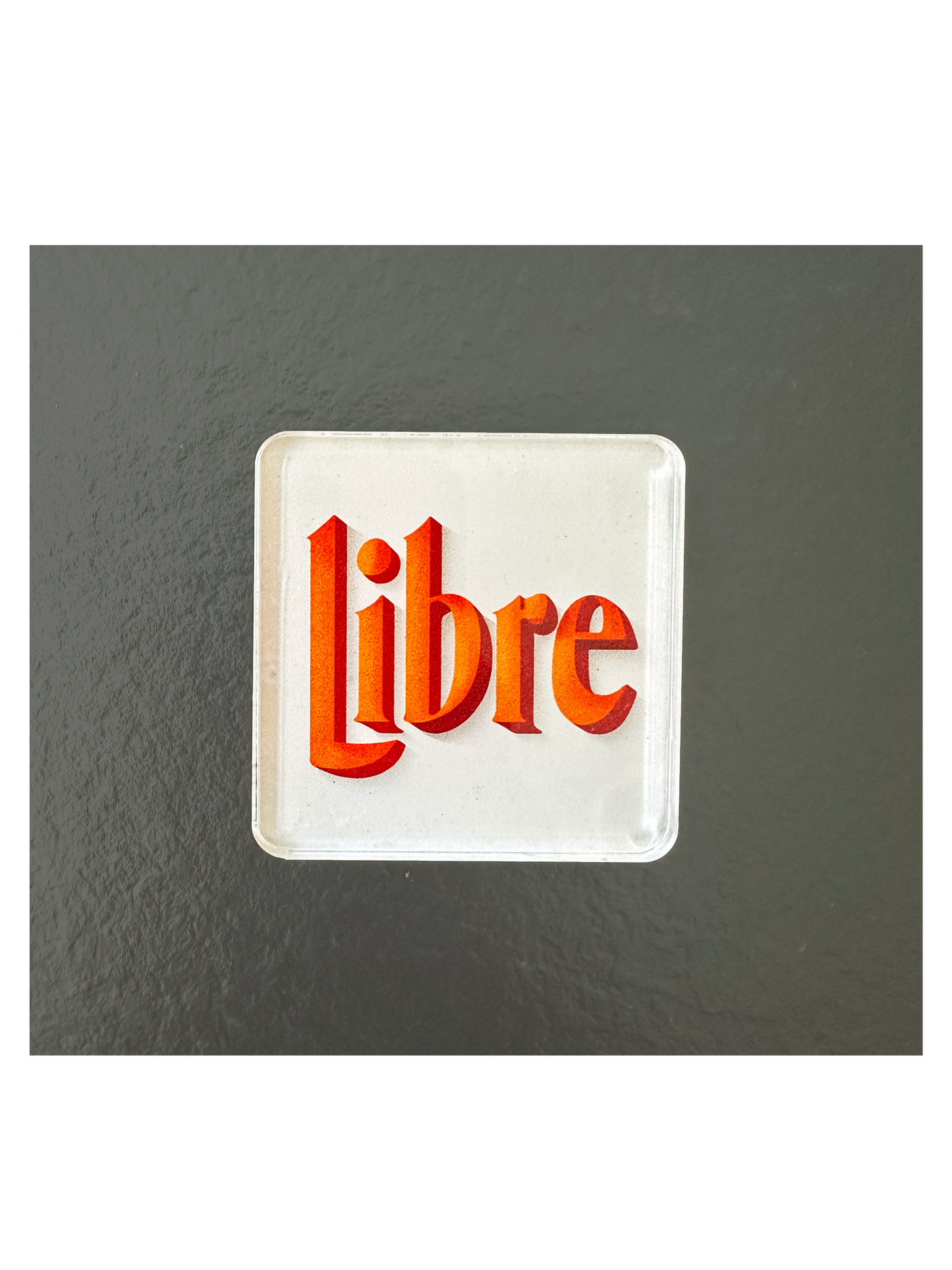 LIBRE — Magnet acrylique illustré