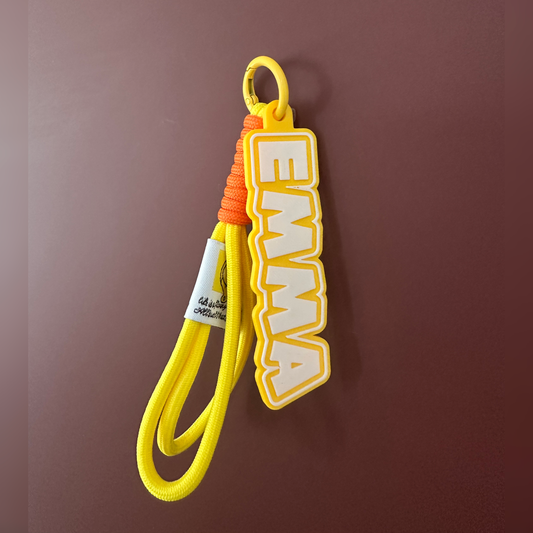 Porte-clés prénom personnalisé 3D – Lettres majuscules