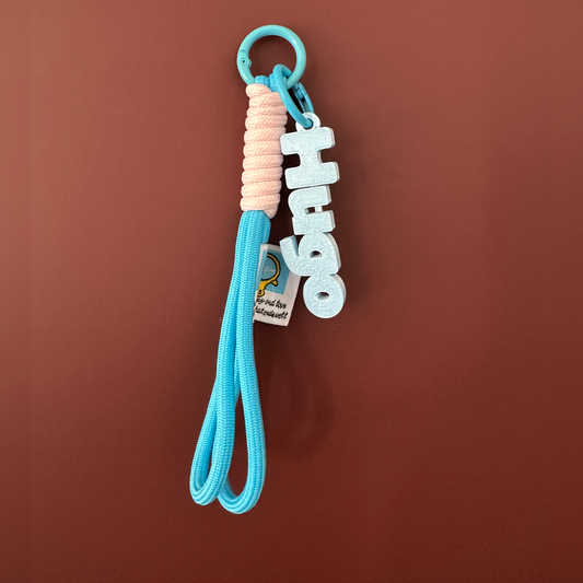 Porte-clés prénom personnalisé 3D – Lettres pleines en relief