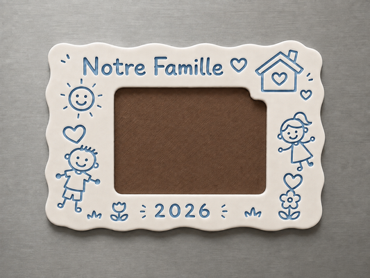 Cadre photo famille 3D – Notre Famille