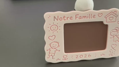 Cadre photo famille 3D – Notre Famille