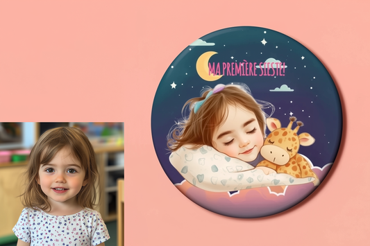 Badge Série Première fois - Fille - Ma première sieste
