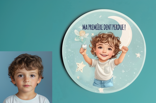 Badge Série Première fois - Garçon - Ma première dent perdue