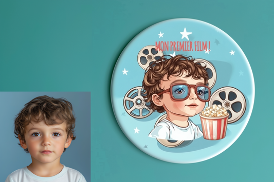 Badge Série Première fois - Garçon - Mon premier film