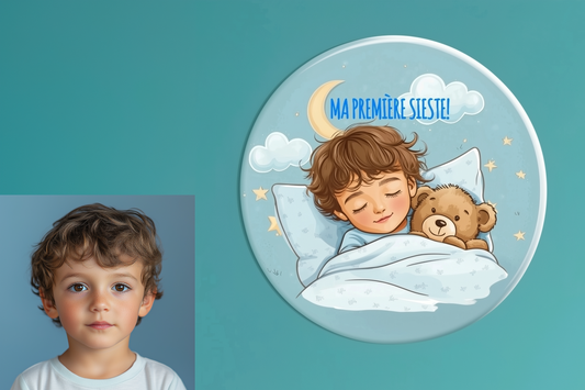 Badge Série Première fois - Garçon - Ma première sieste